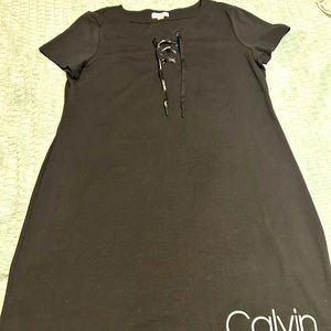 New Black Bold Calvin Klein Dress Size XL